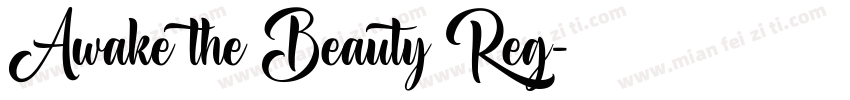 Awake the Beauty Reg字体转换